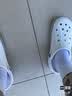 卡骆驰（CROCS）贝雅卡骆班洞洞鞋轻便耐磨一脚蹬男休闲鞋女鞋时尚沙滩鞋|205089 白/深蓝-126(含智必星) 44 (280mm) 实拍图