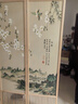 祥朗实木屏风隔断玄关现代简约可移动折叠家用遮挡帘客厅新中式推拉 玉兰花 1.8米高X0.5米宽一扇 实拍图