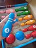 三格田（SANGTY）实木保龄球玩具儿童套装大号室内球类运动男童孩宝宝智力2-3-4岁 2061实木保龄球（10瓶+2球）数字 实拍图