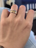 史迪芬钻戒铂金戒指pt950白金对戒活闭口七夕情人节礼物送女友轻奢款Ag 一对尊贵款铂金平底实心可定制闭口Pt 实拍图
