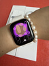 Apple/苹果 Watch S11 智能手表GPS款46毫米玫瑰金色铝金属表壳淡桃粉色运动型表带M/L MEVU4CH/B 实拍图
