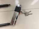 普达 电动车锁防盗锁摩托车锁抗液压剪自行车锁电瓶车C级锁芯u型锁 实拍图