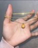 中国黄金（CHINA GOLD）莲花黄金吊坠女款足金好事莲莲项链挂坠七夕情人节礼物送女友妈妈 【今/次日达】福运莲莲吊坠【赠银镀金链】约0.3g 实拍图
