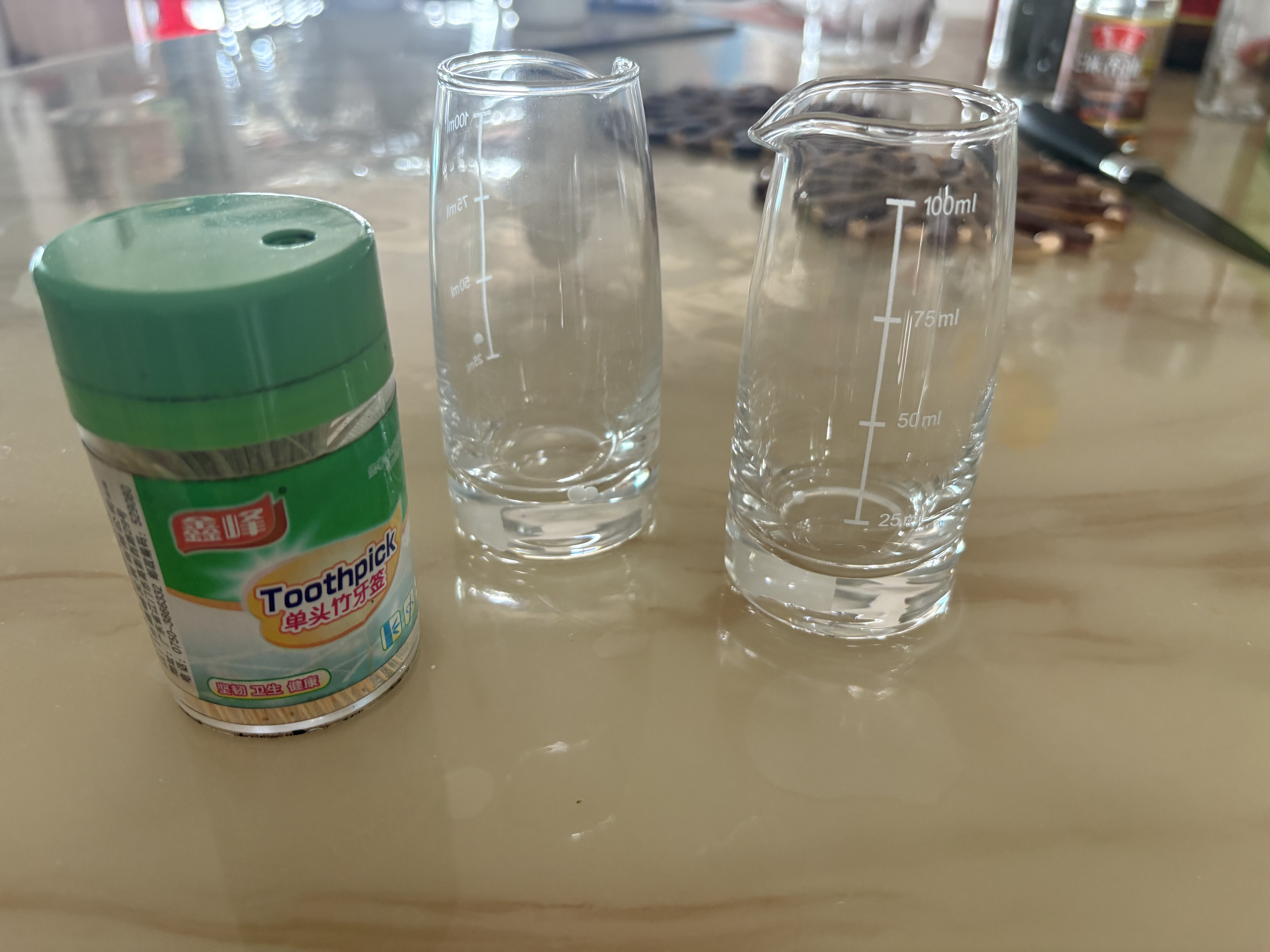 DKO白酒杯分酒器100ml套装酒壶小酒杯洋酒杯 白酒家用二两白酒杯酒盅 100ml无把分酒器×6【强化加厚】 实拍图