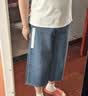 优衣库牛仔裙裤/水洗产品女装阔感裙裤26春夏新款488694 488694/69藏青色 28 /160/70A 实拍图