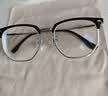蔡司（ZEISS）镜片近视眼镜框男半框防蓝光辐射可配带散光度数眼睛女钛合金镜架 简约款 黑银 配colorein镜片防蓝光 无度数 实拍图