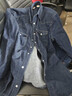 Levi's李维斯男士经典宽松蓝色牛仔衬衫简约美式复古水洗外套 复古深蓝色 M 实拍图