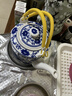 传世瓷 景德镇陶瓷茶壶大容量饭店凉水壶特大号冷水壶青花提梁泡茶壶水壶陶瓷壶凉水壶特大泡茶壶 花开富贵2升茶壶 实拍图