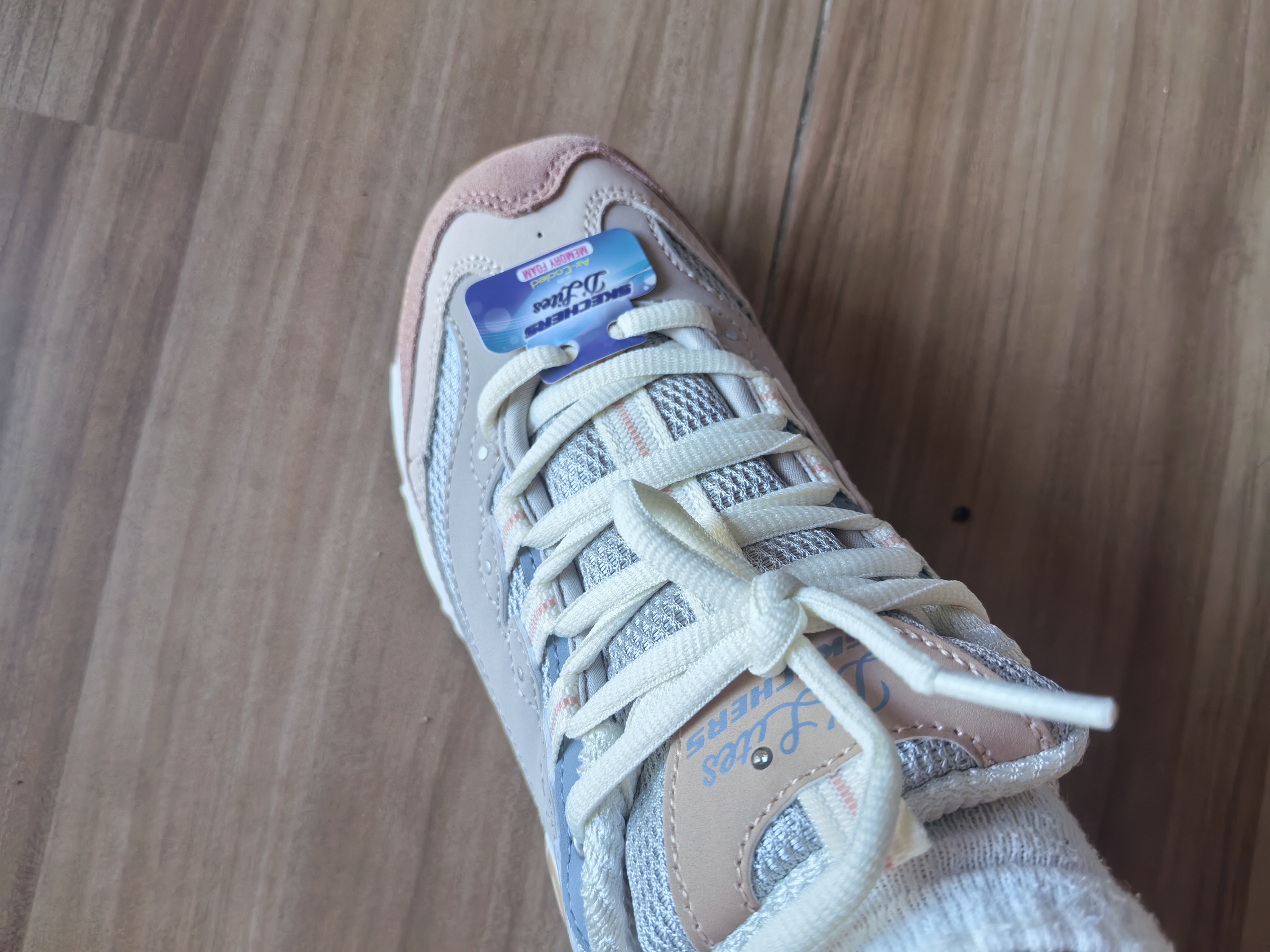 斯凯奇（Skechers）奶茶熊女鞋夏厚底老爹鞋软底熊猫鞋休闲运动鞋149238 实拍图
