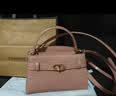 CHARLES&KEITH鳄鱼纹凯莉包手提斜挎婚包包女包生日礼物送女友CK2-50270880-1 BLUSH浅红色 S 实拍图