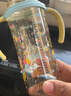 贝亲（Pigeon）防胀气 自然成长翻盖直饮吸管 大童奶瓶330ml 马戏团 18月+ AA279 实拍图