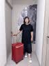 爱可乐（Echolac）王朝一代行李箱明星同款大容量方形TRUNK旅行箱热烈红22吋PC142K 实拍图