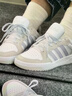 adidas ENTRAP美式校园风运动少年感复古篮球风板鞋男女阿迪达斯 白色/浅蓝/灰色   42.5 实拍图