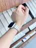JINGZ品牌原装适用苹果手表s11表带金属apple watch s10磁吸iwatch s9小蛮腰8硅胶女士款不锈钢se夏通勤 新款小蛮腰【星光紫】实心不锈钢 · 液态硅胶 适用iwatch S11/S10【42MM表盘】 实拍图