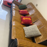 李记花果山沙发垫夏季凉垫麻将凉席沙发坐垫麻将块凉席竹席防滑垫贵妃可定制 窄边碳化色【双牛筋+防滑底】 45cm*45cm 坐垫 实拍图