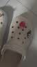 卡骆驰（CROCS）贝雅卡骆班洞洞鞋轻便耐磨一脚蹬休闲鞋女鞋时尚沙滩鞋|205089 冬日白/彩色-1LI 36 /37(220mm) 实拍图