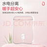 彩虹热水袋暖手宝充电暖宝宝暖水袋注水暖手袋热敷暖肚子 粉色 实拍图