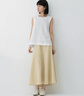 MUJI 女式 汉麻 棉 宽摆裙 长半身裙女款裙子26年春季女装 BE210A6S 浅黄色 M (160/66A) 晒单实拍图