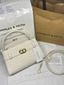 CHARLES&KEITH鳄鱼纹凯莉包手提斜挎婚包包女包生日礼物送女友CK2-50270880-1 Ivory象牙色 S 实拍图
