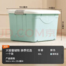 禧天龙家用收纳箱加厚衣物储物箱塑料箱大容量玩具整理箱 60L蓝色1个装 实拍图