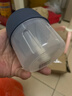 绞肉机小型打蒜器家用绞蒜切蒜器多功能辅食料理机电动蒜泥神器蒜蓉机自动切菜机压蒜器 宝蓝色- 0.26L （升级大电机） 实拍图