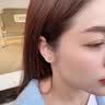 芯奢纯银S999足银雪花耳钉女士小众设计精致耳环2025年新款纪念日耳饰 S999足银雪花耳钉1对 实拍图