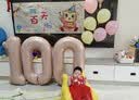 仕彩马宝宝满月百天拍照道具装饰布置仪式婴儿在家100宝宝拍照背景墙 实拍图
