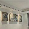 诗六艺家饰客厅装饰画现代简约大气晶瓷墙壁壁画轻奢高级感沙发背景墙挂画 家和万事兴（铝合金外框） 左右50*70中间100*70cm 晶瓷画 实拍图