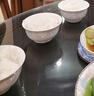 松发瓷器花香随行碗碟套装家用中式简约清新陶瓷餐具碗盘吃饭筷子勺子组合 花香随行8英寸汤碗 实拍图