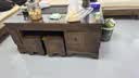 紫桐家居（Z-Tong Furniture）全实木功夫茶几客厅家用办公烧水壶泡茶一体意式轻奢岩板茶桌茶台 黑色茶几+实木茶盘（普通不锈钢茶炉底部上水） 120*65cm（全实木多层板打造） 实拍图
