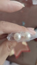 中国珠宝（Sino gem）天然淡水珍珠耳钉女款S925纯银馒头圆耳饰生日礼物送女朋友老婆 实拍图