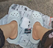 斯凯奇（Skechers）七夕情人节礼物洞洞鞋女士夏季凉拖鞋泡泡鞋厚底外穿沙滩鞋踩屎感 实拍图