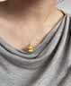 中国黄金（CHINA GOLD）足金生肖猴吊坠男女款小金猴项链本命年转运珠挂坠生日礼物送爱人 【京速达】机智猴吊坠【赠银镀金链】约1.3g 实拍图