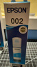 爱普生(EPSON)002系列T03X2原装墨水青色(((适用L426X/L626X/L627X/L629X/L415X/L416X/L616X/L617X系列等) 实拍图