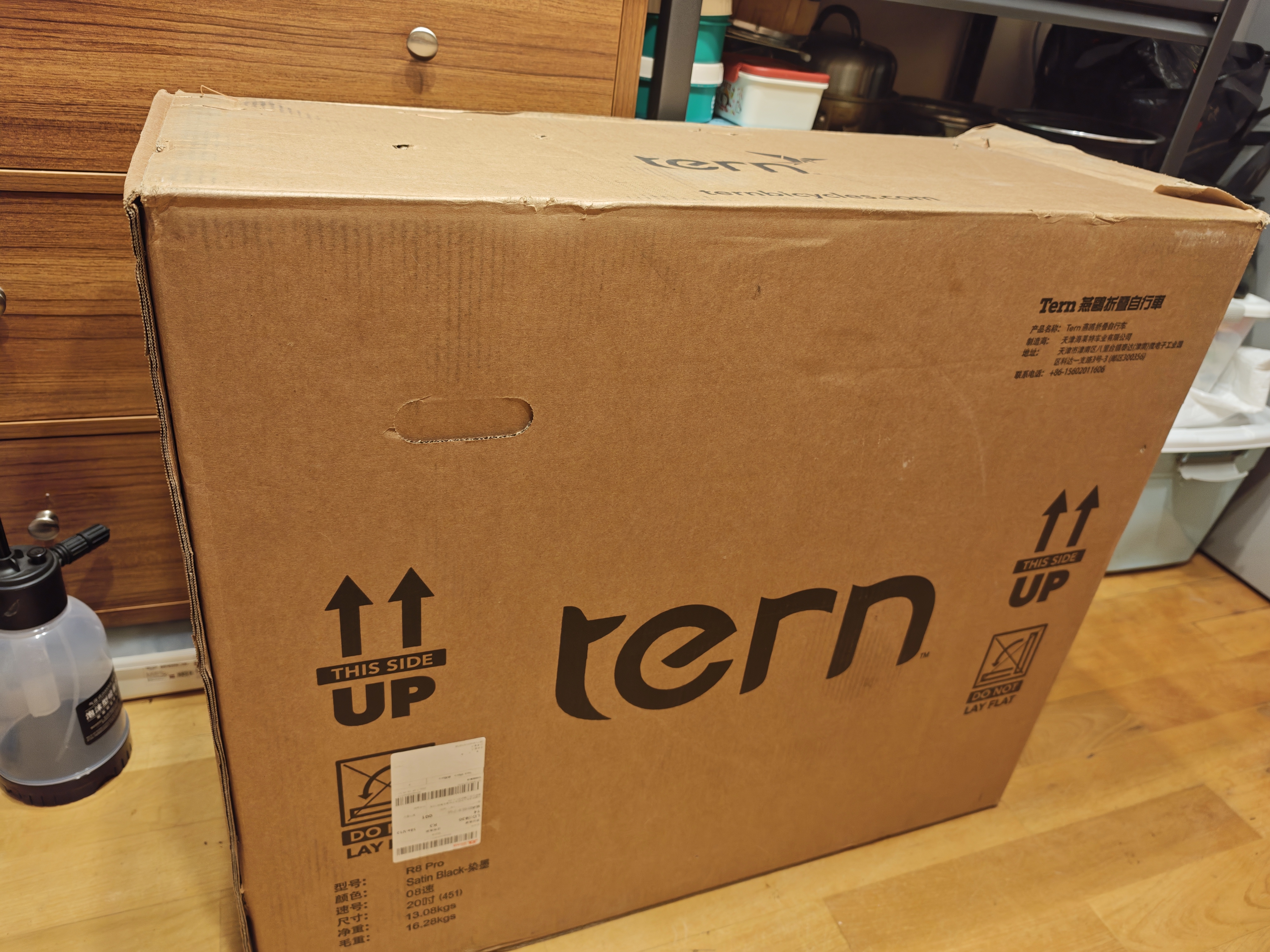 TERN 燕鸥 R8折叠自行车成人折叠自行车变速自行车折叠车自行车 R8pro染黑|禧玛诺8速+油压碟刹+451轮组| 实拍图