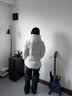 波司登（BOSIDENG）冬季羽绒羽绒服女士加厚90绒鹅绒连帽商场同款时尚百搭休闲外套 冰穹提花白9CW4 M 165/88A 体重约110-120斤 实拍图