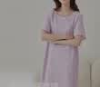 顶瓜瓜顶呱呱睡裙女纯棉春夏舒适短袖可外穿睡衣家居服女山涧绿175 实拍图