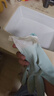 塞莫诗一次性乳胶橡胶手套高弹舒适 清洁实验100只/盒 乳白色 中号 实拍图