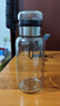 【送杯套】大容量加厚玻璃杯子便携杯茶水分离带杯套泡茶水杯 透明 1000ml吨吨桶 1只装 实拍图