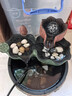 荷府家居 家居荷花水晶球桌面流水摆件小鱼缸 循环水景风水生财客厅财位小摆件 （小号）彩莲-水晶球流水（无雾化器） 实拍图