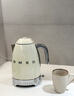 SMEG/斯麦格复古电热水壶KLF04烧水养生壶大容量家用不锈钢恒温泡茶咖啡自动断电保温生日乔迁新婚礼物 1.7L 奶白色 实拍图