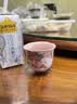鹏山汝窑茶杯中式陶瓷功夫茶具品茗杯开片高档主人杯粉色兔草莓个人杯 实拍图
