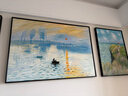 墨派（Mopai）客厅装饰画手绘油画沙发背景墙挂画抽象肌理感高级感三联壁画 莫奈系列 中套(左右50x70+中100x70)手绘 实拍图