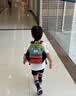SHUKIKU儿童书包幼儿园背包防丢户外旅游防泼水超轻双肩包橙红S+码 实拍图