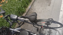 得力密码+钥匙双开链条锁四位密码锁自行车锁加粗防盗防水防剪 黑 实拍图