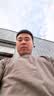 MARKLESS【安心品质】纯棉亲肤T恤男士纯色短袖打底衫5630 浅麻灰 XL 实拍图