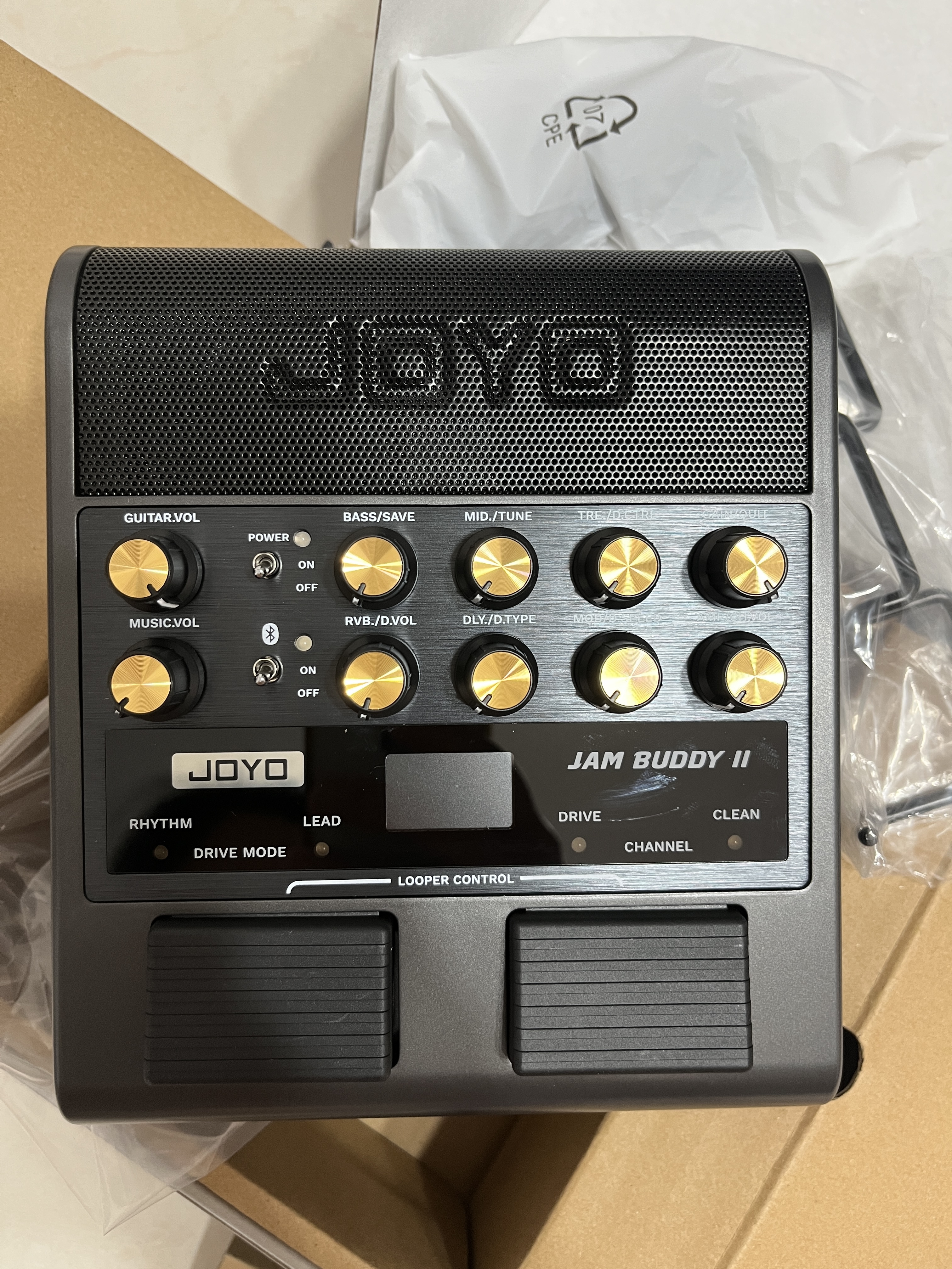 卓乐（JOYO）joyo jam buddy二代电吉他音箱效果器jambuddy2代踏板蓝牙智能 JAM BUDDY II代 黑色+CM04乐器线 实拍图