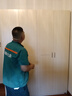 全友家居衣柜卧室家用储物收纳柜一体靠墙现代简约原木风大衣柜出租屋 实拍图