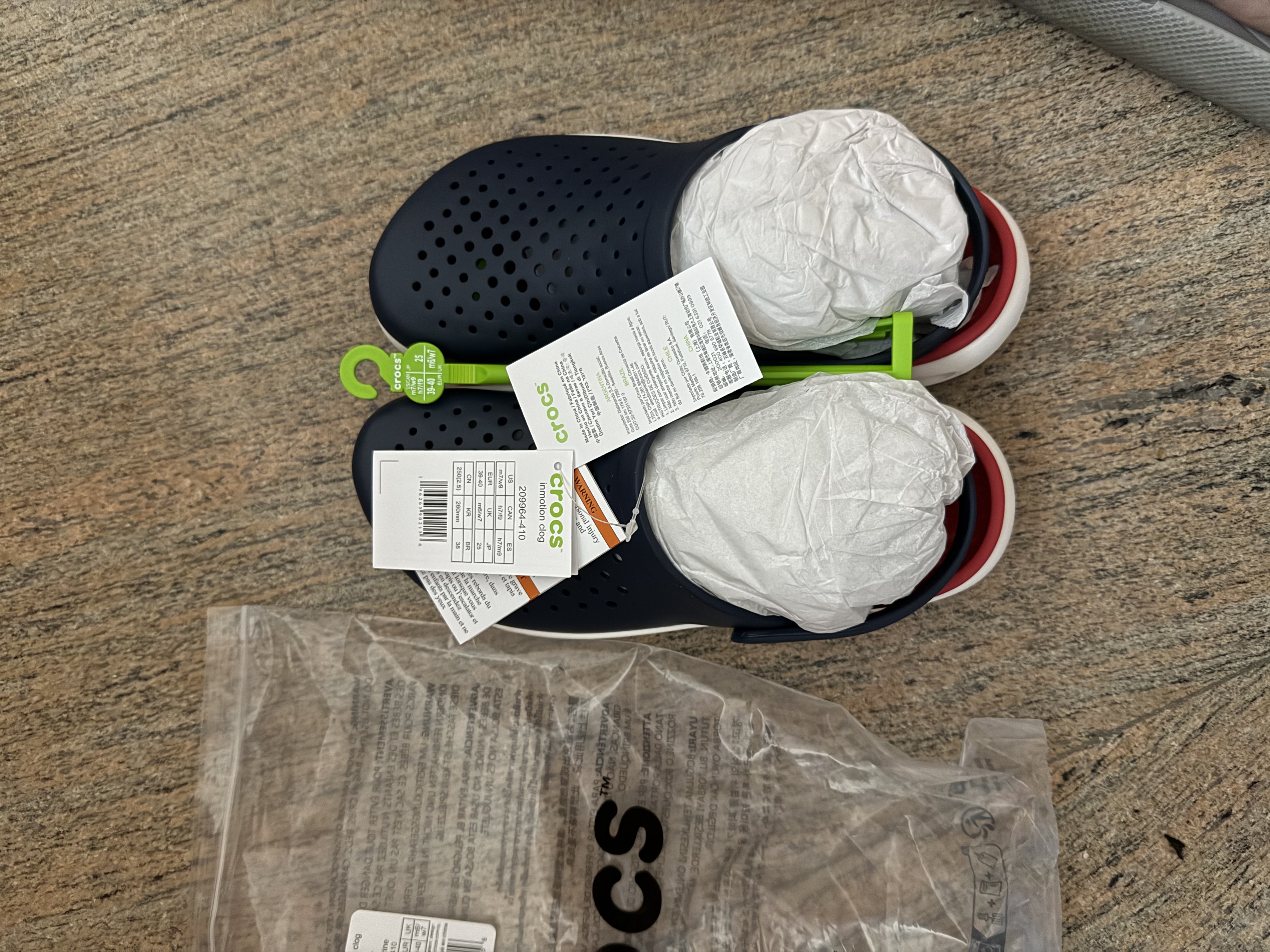 卡骆驰（CROCS）舒乐洞洞鞋沙滩鞋男鞋包头女鞋拖鞋|209964 深蓝色-410 40 (250mm) 实拍图
