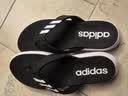 adidas COMFORT FLIP舒适拖鞋人字拖男女阿迪达斯官方轻运动   黑色/白色(推荐选大一码)   43 实拍图